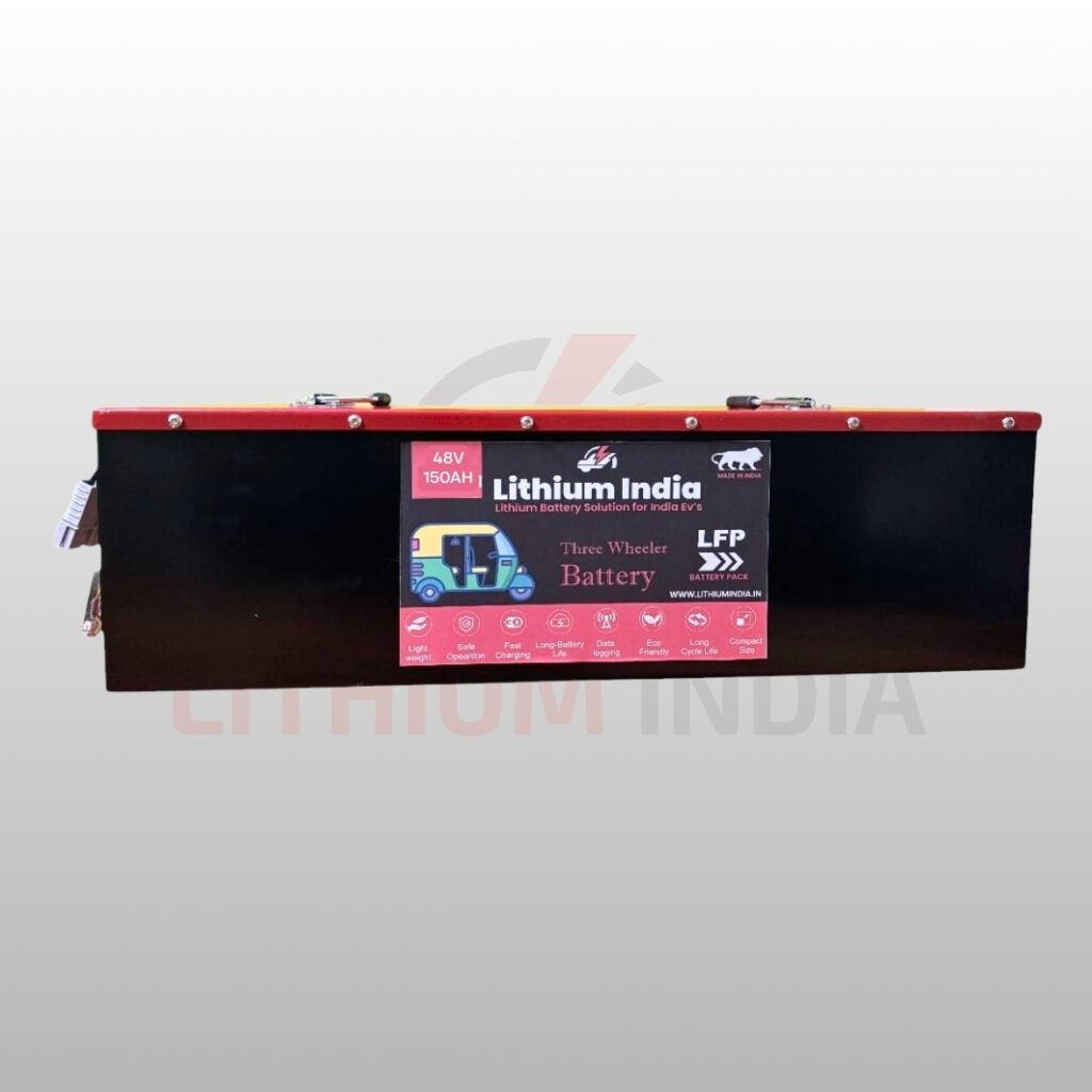 LFP 48V 150Ah E Rickshaw Battery – Lithium India